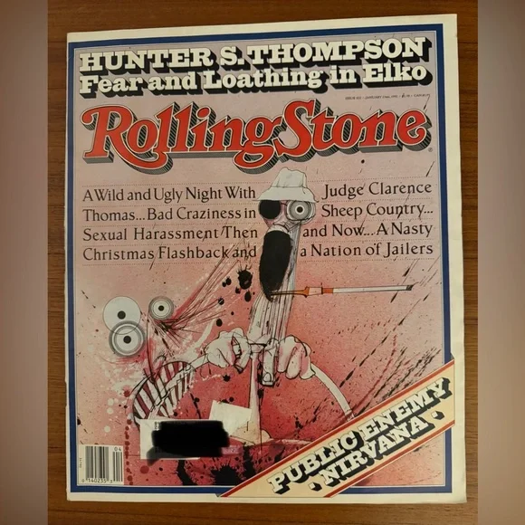 Jan. 30, 1992 Rolling Stone Magazine—Hunter S. Thompson Cover—Ready to Frame! - Picture 1 of 3